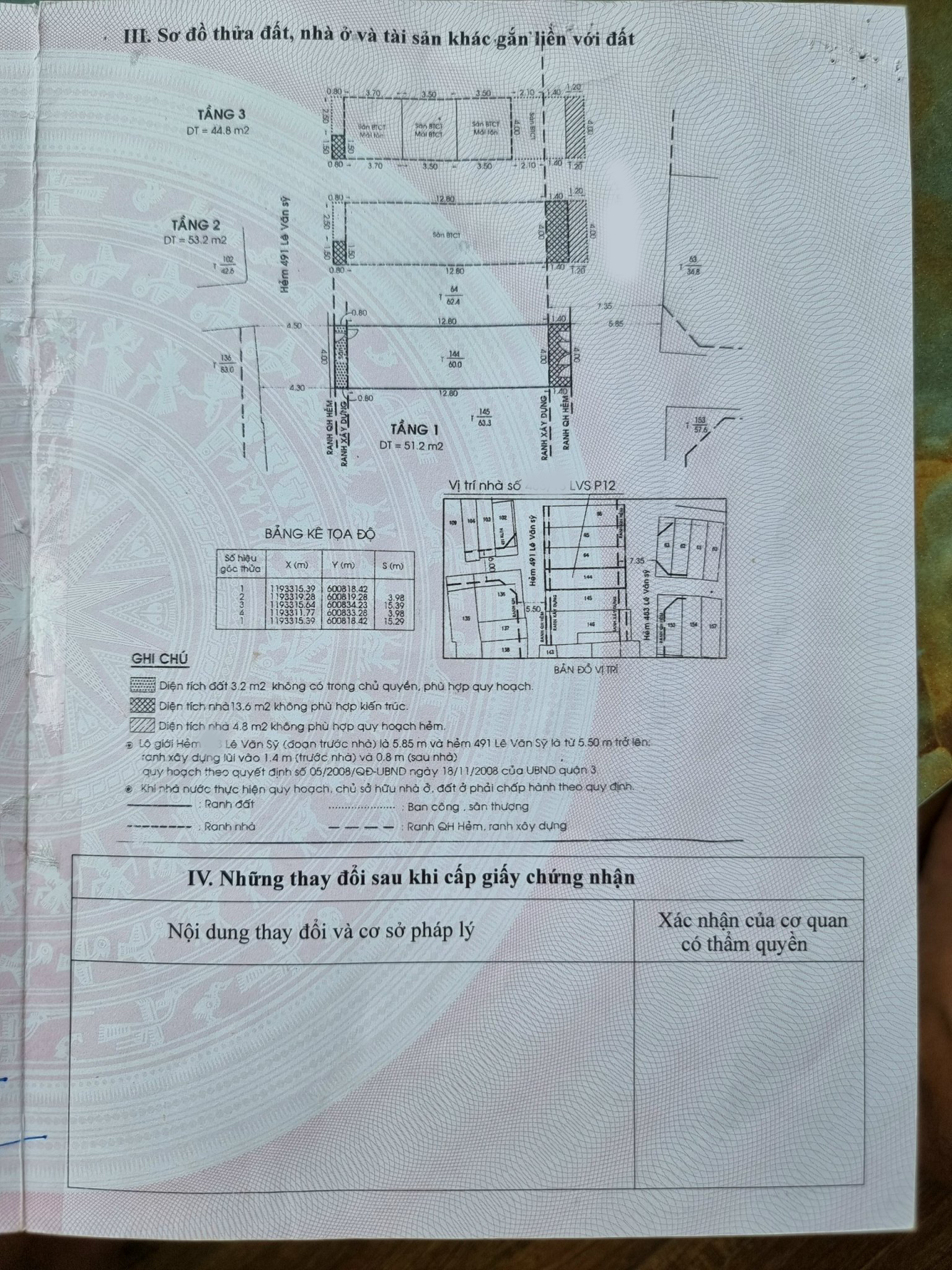 Cho thuê NC HXH (483/xx) Đường Lê Văn Sỹ, Phường 12, Quận 3.